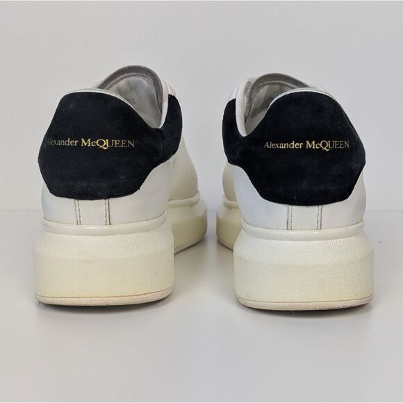 Alexander McQueen Men's Platform Sneakers Black and White 38 - Picture 9 of 15